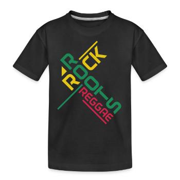 Reggae Musik Rastafari Jamaika - Kinder Premium Bio T-Shirt - Schwarz - Vorne