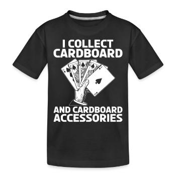 Card Game Card Player Poker - Kids' Premium Organic T-Shirt - black - Front