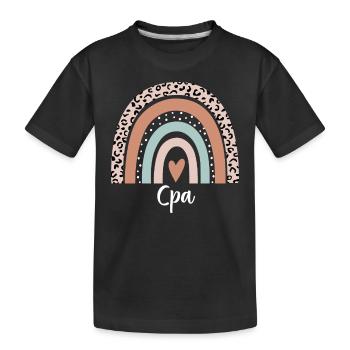Cpa Rainbow Leopard Drôle Cpa Appréciation - T-shirt bio Premium Enfant - noir - Devant