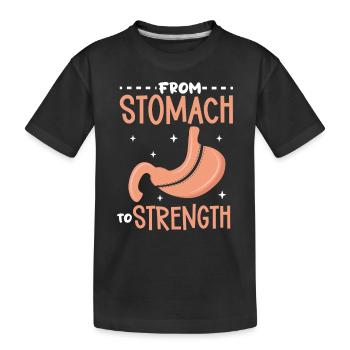 Gastric sleeve, gastric sleeve, gastrectomy, gastrectomy - Kids' Premium Organic T-Shirt - black - Front