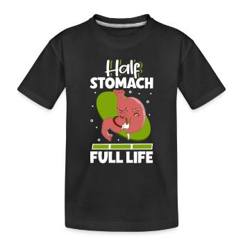 Gastric sleeve, gastric sleeve, gastrectomy, gastrectomy - Kids' Premium Organic T-Shirt - black - Front