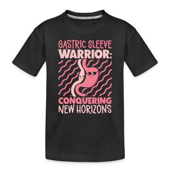 Gastric sleeve, gastric sleeve, gastrectomy, gastrectomy - Kids' Premium Organic T-Shirt - black - Front