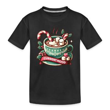Current Mood - Holidays Family Funny Christmas - Kids' Premium Organic T-Shirt - black - Front