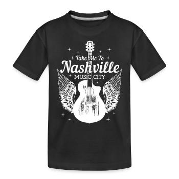 Nashville Tennessee Country Music City - Kinder Premium Bio T-Shirt - Schwarz - Vorne