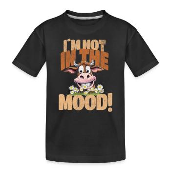 vache vaches agriculteur agriculture agriculteur - T-shirt bio Premium Enfant - noir - Devant