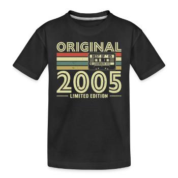 Legendary 18th Birthday 2005 - Kids' Premium Organic T-Shirt - black - Front