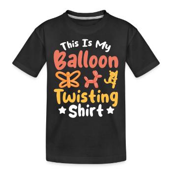 Balloon Twister Balloon Animal Maker Balloon - Kids' Premium Organic T-Shirt - black - Front