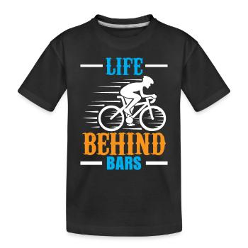 Das Leben Hinter Gittern - Kinder Premium Bio T-Shirt - Schwarz - Vorne