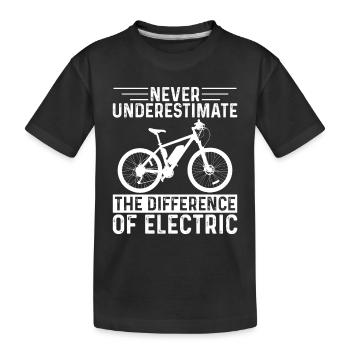 Unterschätzen Sie Niemals Den Unterschied Von Elek - Kinder Premium Bio T-Shirt - Schwarz - Vorne