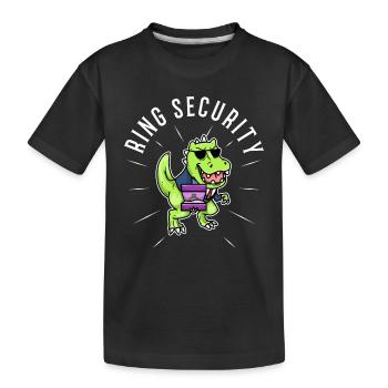 Bague de sécurité Mariage - T-shirt bio Premium Enfant - noir - Devant