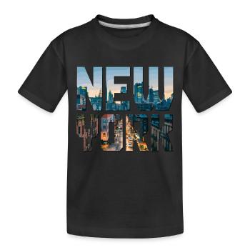 New York City NY NYC Souvenir cadeau - T-shirt bio Premium Enfant - noir - Devant