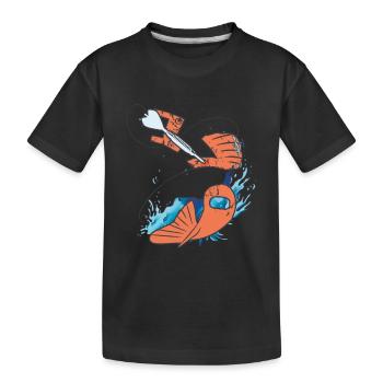 Darts High Finish 170 Big Fish - Kids' Premium Organic T-Shirt - black - Front