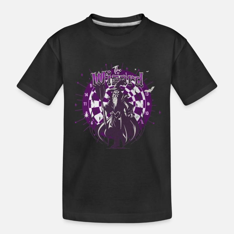 Fléchettes Le magicien - T-shirt bio Premium Enfant - noir