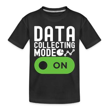 Analyste de données en science des données - T-shirt bio Premium Enfant - noir - Devant