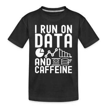 Analyste de données en science des données - T-shirt bio Premium Enfant - noir - Devant