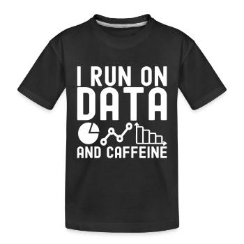 Analyste de données en science des données - T-shirt bio Premium Enfant - noir - Devant