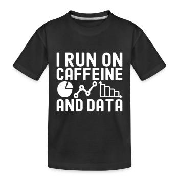 Analyste de données en science des données - T-shirt bio Premium Enfant - noir - Devant