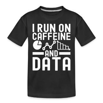 Analyste de données en science des données - T-shirt bio Premium Enfant - noir - Devant