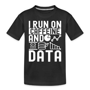 Analyste de données en science des données - T-shirt bio Premium Enfant - noir - Devant