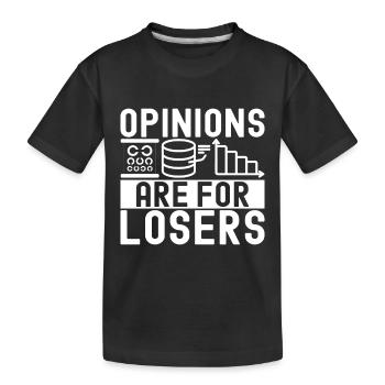 Analyste de données en science des données - T-shirt bio Premium Enfant - noir - Devant