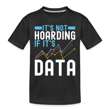 Analyste de données en science des données - T-shirt bio Premium Enfant - noir - Devant