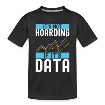 Analyste de données en science des données - T-shirt bio Premium Enfant - noir - Devant