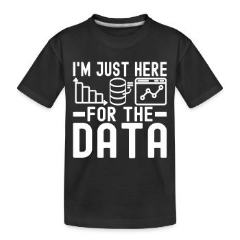 Analyste de données en science des données - T-shirt bio Premium Enfant - noir - Devant