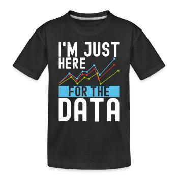 Analyste de données en science des données - T-shirt bio Premium Enfant - noir - Devant