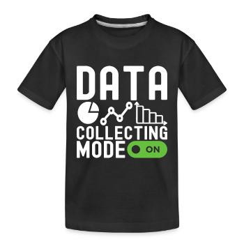 Analyste de données en science des données - T-shirt bio Premium Enfant - noir - Devant