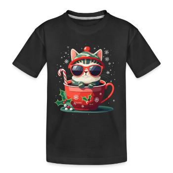 CHATS MIGNONS - T-shirt bio Premium Enfant - noir - Devant