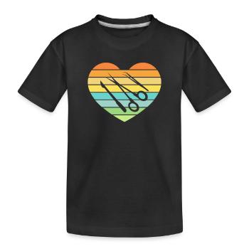Chirurgisch-technischer Assistent Chirurg - Kinder Premium Bio T-Shirt - Schwarz - Vorne