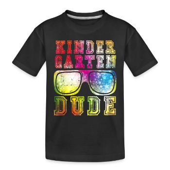 Kindergarten Dude Funny Pre School Bff Best Friend - Kids' Premium Organic T-Shirt - black - Front