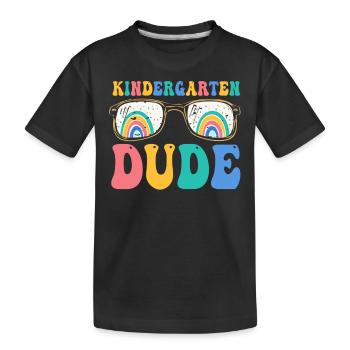 Kindergarten Dude Funny Pre School Bff Best Friend - Kids' Premium Organic T-Shirt - black - Front