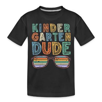 Kindergarten Dude Funny Pre School Bff Best Friend - Kids' Premium Organic T-Shirt - black - Front
