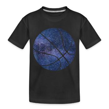 Espace de ballon de basket-ball - T-shirt bio Premium Enfant - noir - Devant