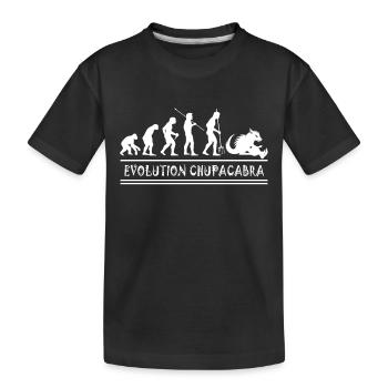 Kryptozoologen Chupacabra-Kreaturen Evolution - Kinder Premium Bio T-Shirt - Schwarz - Vorne