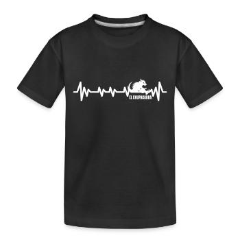Cryptozoologistes Chupacabra Créatures Heartbeat - T-shirt bio Premium Enfant - noir - Devant