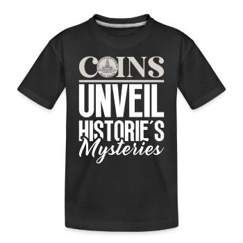 Collection de pièces de monnaie amusante pour les collectionneurs de pièces de monnaie et - T-shirt bio Premium Enfant - noir - Devant