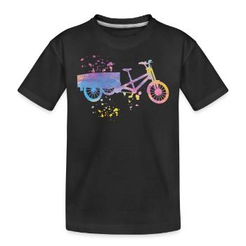 Heavy Duty Bike Cargo Bike Cargo Bike Cargo Bike - Kids' Premium Organic T-Shirt - black - Front