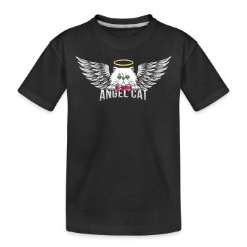 Ange chat persan T-shirt - T-shirt bio Premium Enfant - noir - Devant