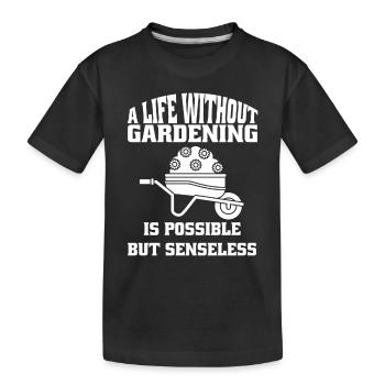 Garden Hobby Gardener Gardener Gardening Gardening - Kids' Premium Organic T-Shirt - black - Front