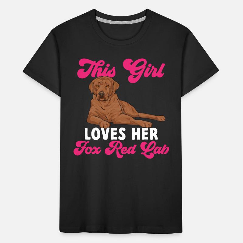 Foxred Labrador Fox Red Labrador Retriever Kids' Premium Organic T-Shirt