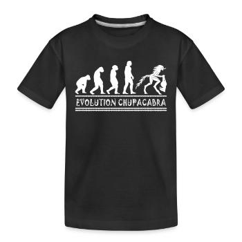 Kryptozoologen Chupacabra-Kreaturen Evolution - Kinder Premium Bio T-Shirt - Schwarz - Vorne