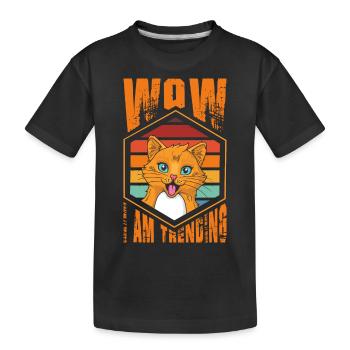 Wow, je suis à la mode - T-shirt bio Premium Enfant - noir - Devant