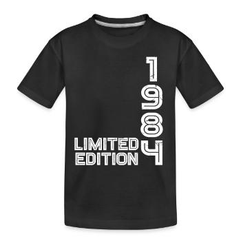 40e anniversaire 1984 Année de naissance Edition limitée - T-shirt bio Premium Enfant - noir - Devant