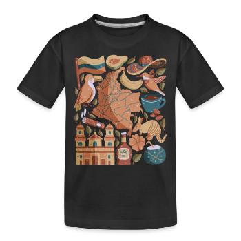Colombie - T-shirt bio Premium Enfant - noir - Devant