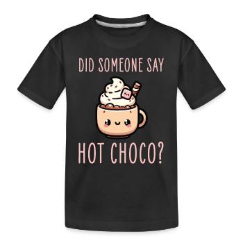 Rêve apaisant pour les amateurs de chocolat chaud et de chocolat chaud - T-shirt bio Premium Enfant - noir - Devant