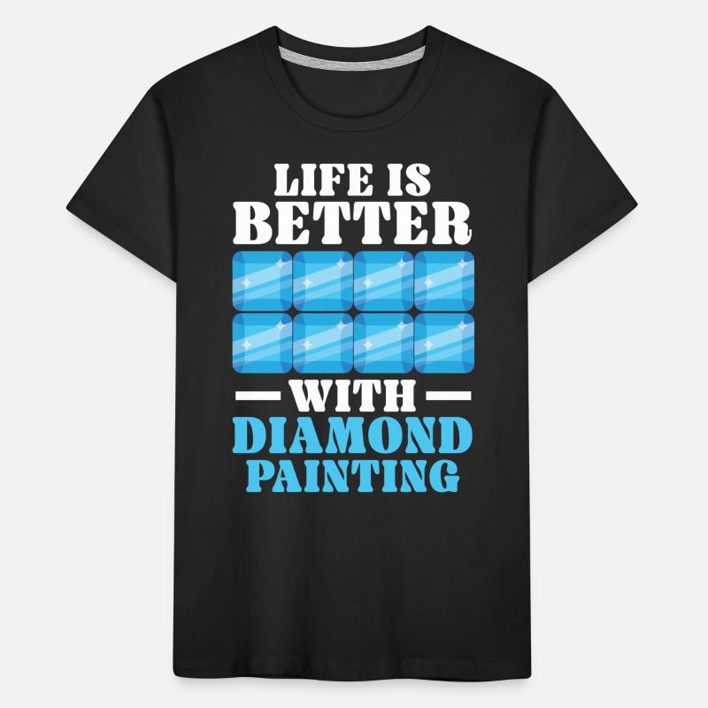 Diamond Painting Tools Diamond Painter Kids' Premium Organic T-Shirt