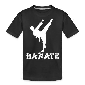 Karaté - T-shirt bio Premium Enfant - noir - Devant