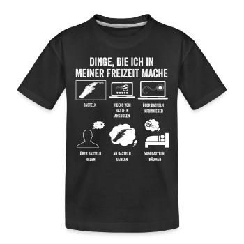 Bastler Bastelunterricht Basteln - Kinder Premium Bio T-Shirt - Schwarz - Vorne